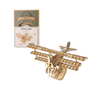 Mô hình gỗ lắp ráp 3D Bi-Plane (Máy Bay Biplane) (Wood Color) - Robotime TG301 - WP051