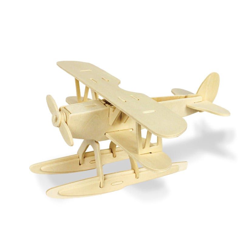  Mô hình gỗ lắp ráp 3D Seaplane (Thủy Phi Cơ) (Wood Color) - Robotime JP209 - WP080 