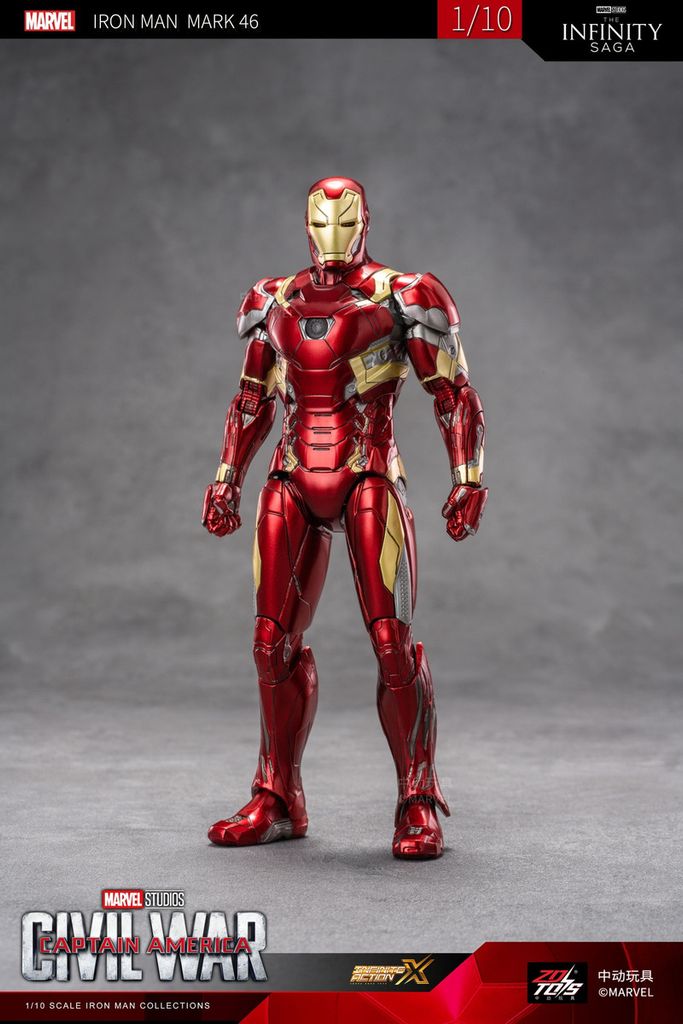 Mô hình Iron Man Mark 46 (MK46) Civil War 1:10 ZDToys