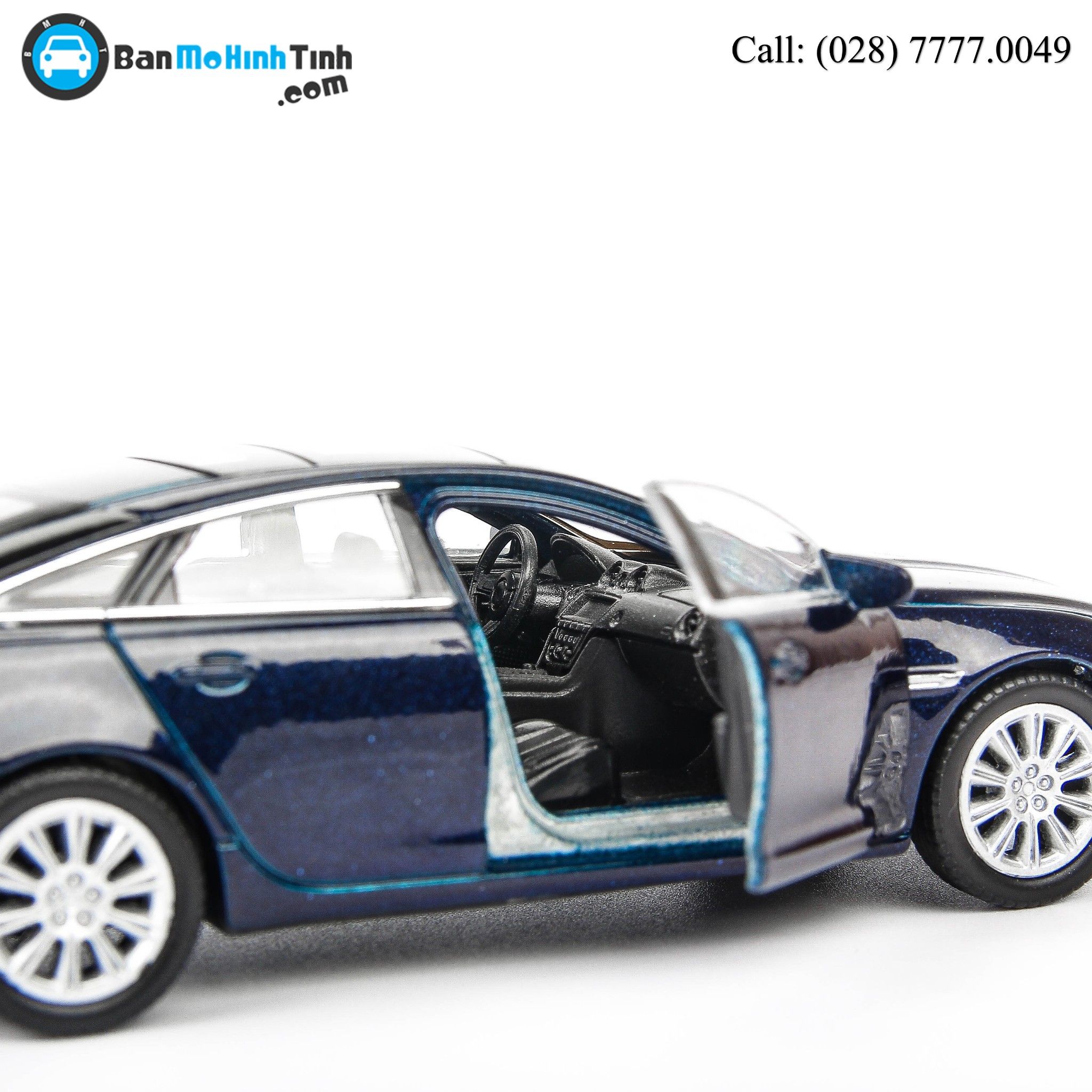 MÔ HÌNH JAGUAR XJ DARK BLUE 1:36 WELLY- 43652C