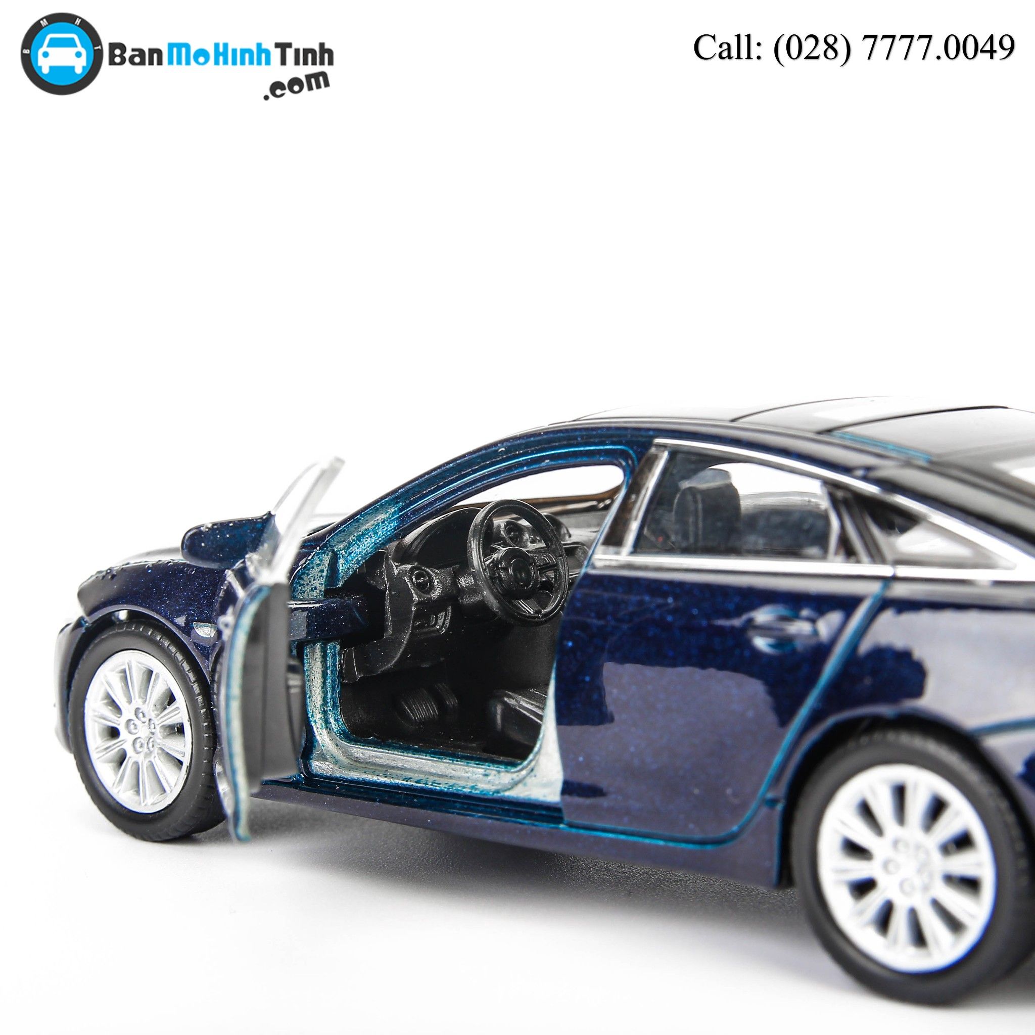 MÔ HÌNH JAGUAR XJ DARK BLUE 1:36 WELLY- 43652C