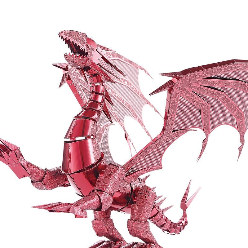 Mô Hình Kim Loại Lắp Ráp 3D Dragon Flame (Rồng Đỏ) (Red) – Piececool MP197