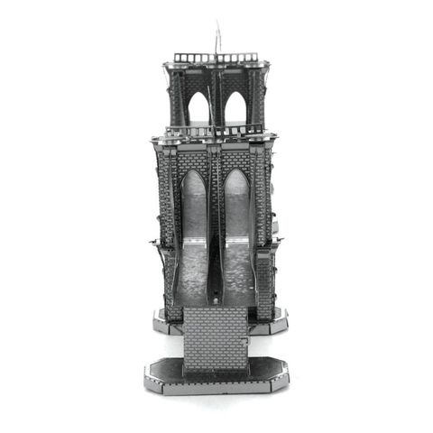 Mô hình kim loại lắp ráp 3D Brooklyn Bridge (Cầu Brooklyn) (Silver) - Metal Mosaic MP893