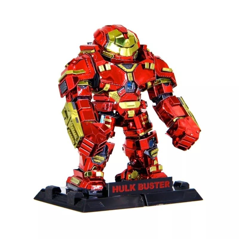  Mô hình kim loại lắp ráp 3D HulkBuster (Người Sắt Khổng Lồ) (Red, Gold) - Metal Head MP767 