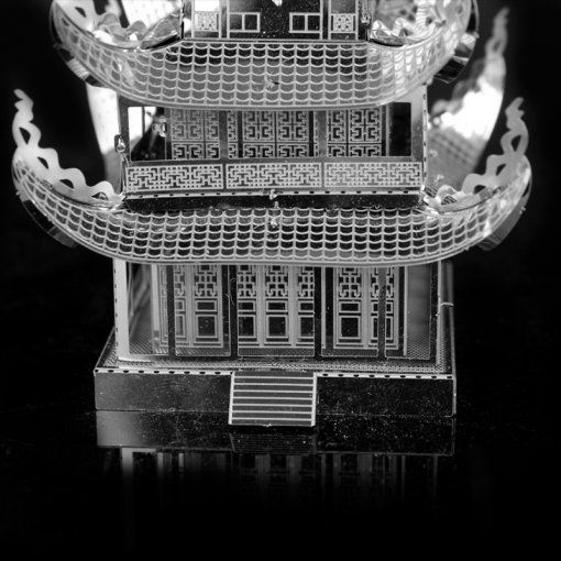 Mô hình kim loại lắp ráp 3D Nhạc Dương Lâu (Silver) - Metal Mosaic MP613