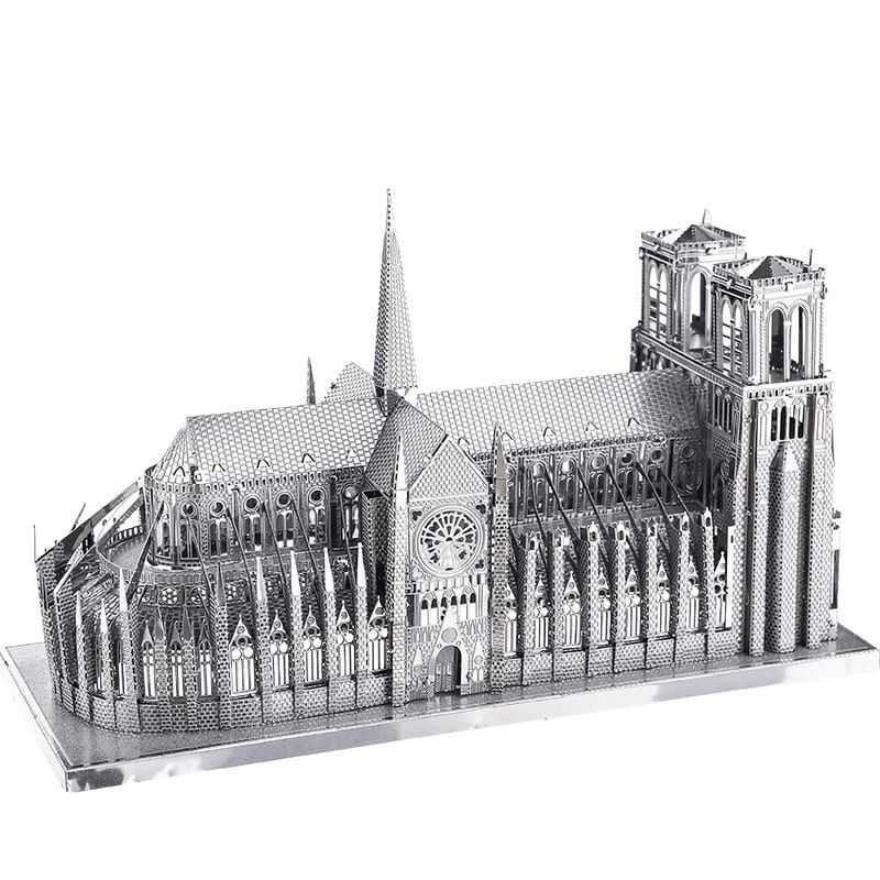 Mô hình nhà thờ Đức Bà Paris Notre Dame De Paris lắp ráp kim loại 3D – Metal Mosaic MP696