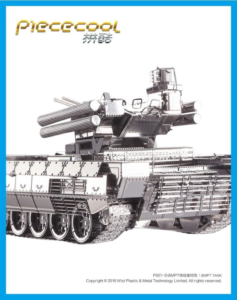 Mô Hình Kim Loại Lắp Ráp 3D Xe Tăng BMPT (Silver) – Piececool MP132