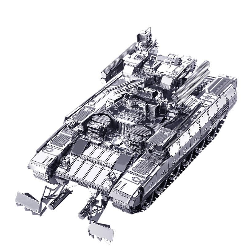 Mô hình kim loại lắp ráp 3D Xe Tăng BMPT (Silver) – Piececool MP132