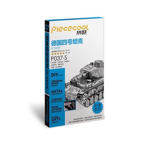 Mô Hình Kim Loại Lắp Ráp 3D Xe Tăng IV (Silver) – Piececool MP101