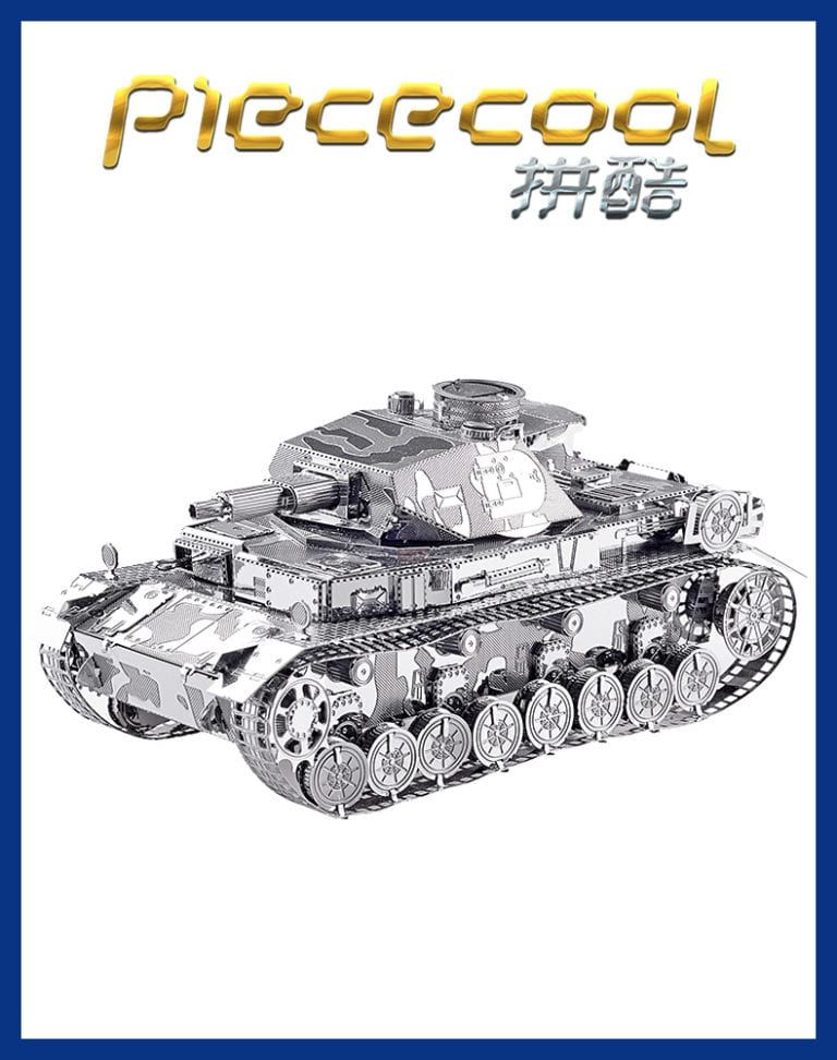 Mô Hình Kim Loại Lắp Ráp 3D Xe Tăng IV (Silver) – Piececool MP101