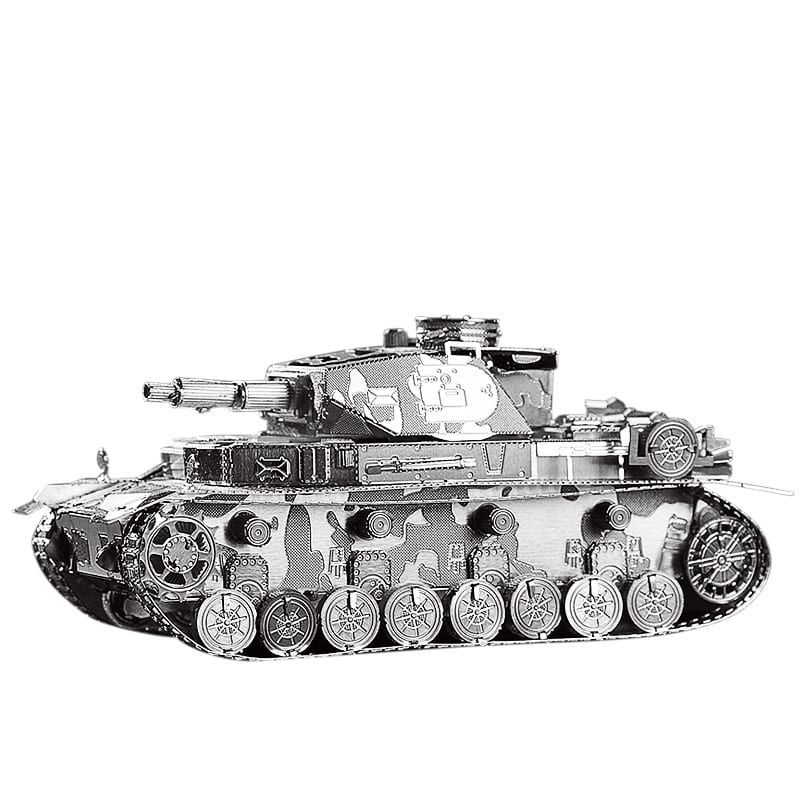 Mô Hình Kim Loại Lắp Ráp 3D Xe Tăng IV (Silver) – Piececool MP101