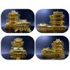 Mô hình kim loại lắp ráp 3D Yue Jiang Tower (Tháp Yuejiang) (Gold) - Metal Works MP781