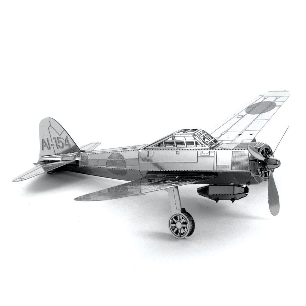 Mô Hình Kim Loại Lắp Ráp 3D Tiêm Kích Mitsubishi Zero A6M (Silver) – Metal Works MP255
