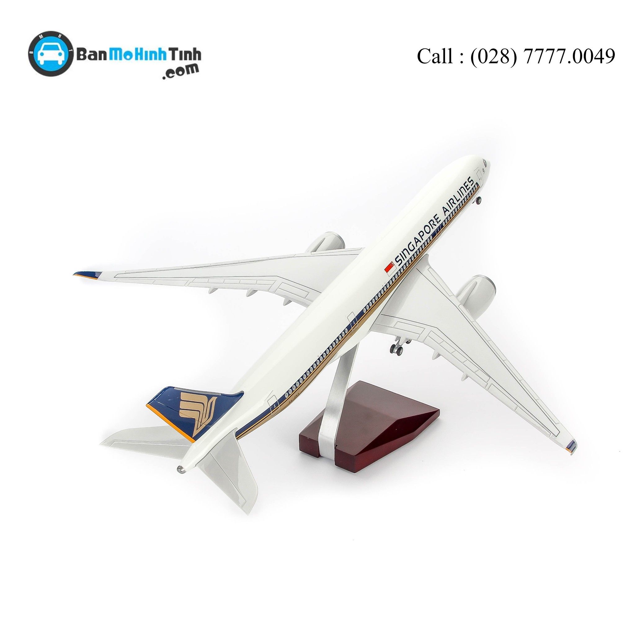 MÔ HÌNH MÁY BAY AIRBUS A350 SINGAPORE AIRLINES 47CM (LED)