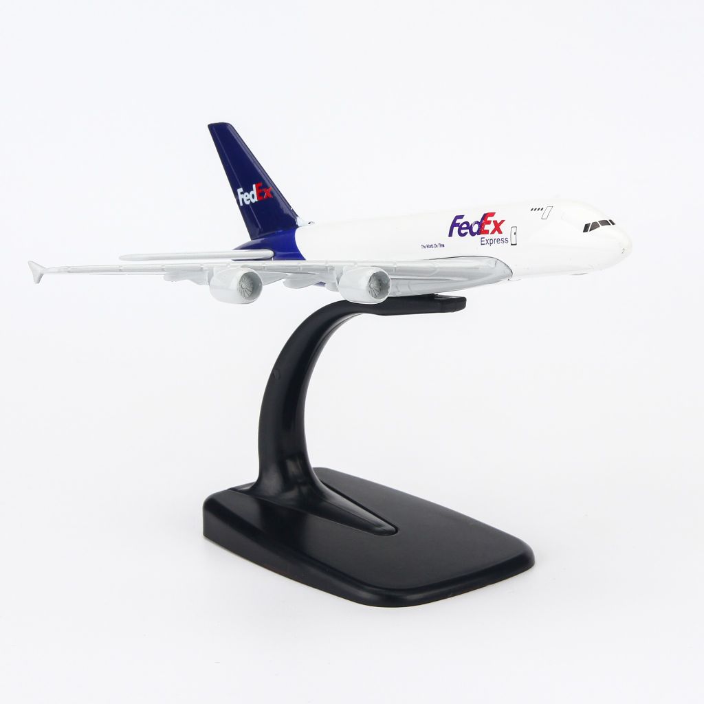 Mô hình máy bay tĩnh FedEx Express Airbus A380 16cm Everfly giá rẻ