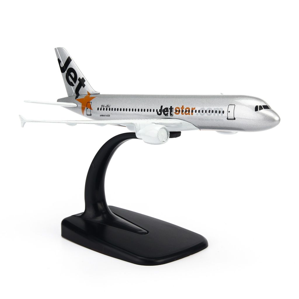 Mô hình máy bay tĩnh Jetstar Airways Airbus A320 16cm Everfly giá rẻ