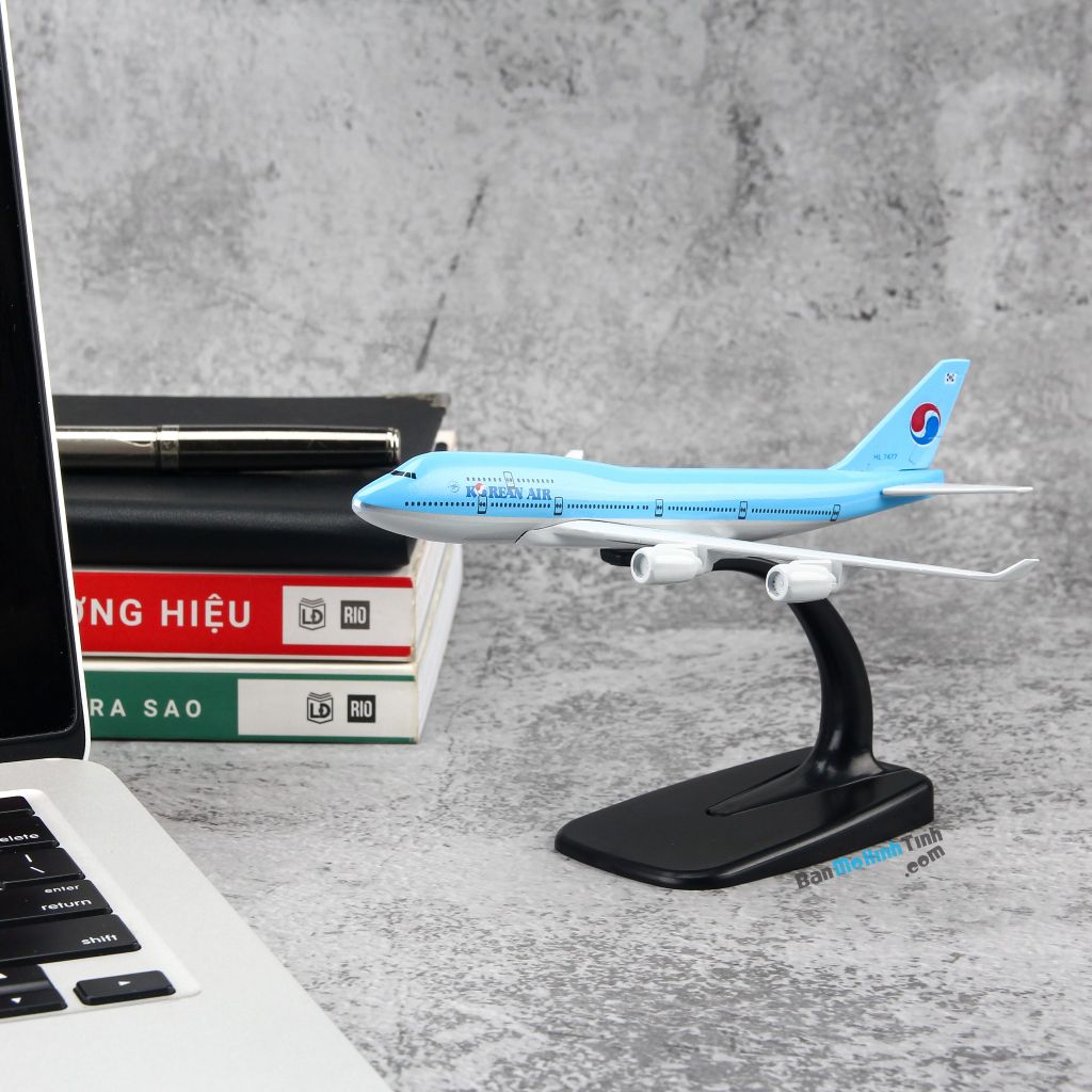 Mô hình máy bay Korean Air 16cm Everfly