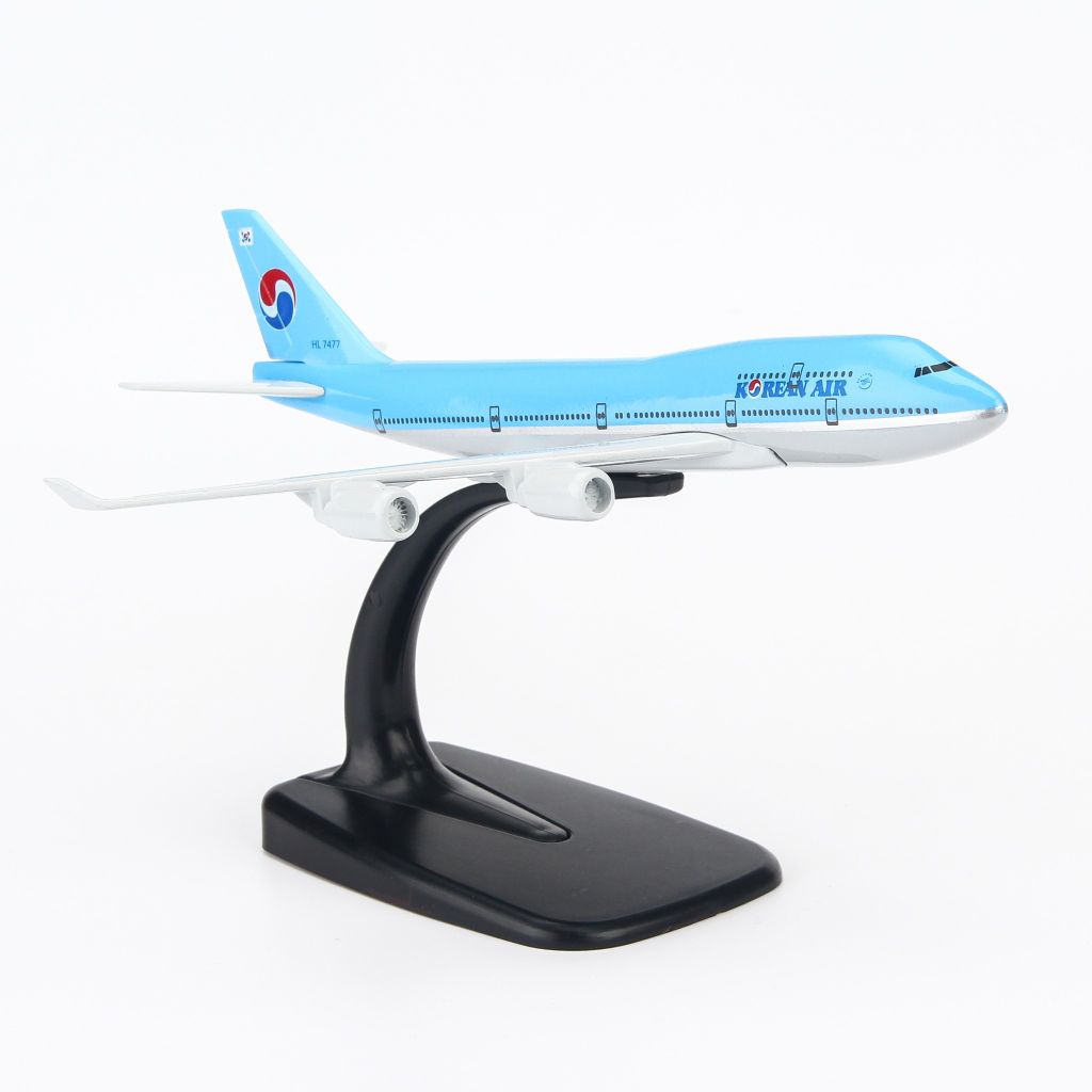 Mô hình máy bay tĩnh Korean Air Boeing B747 16cm Everfly giá rẻ