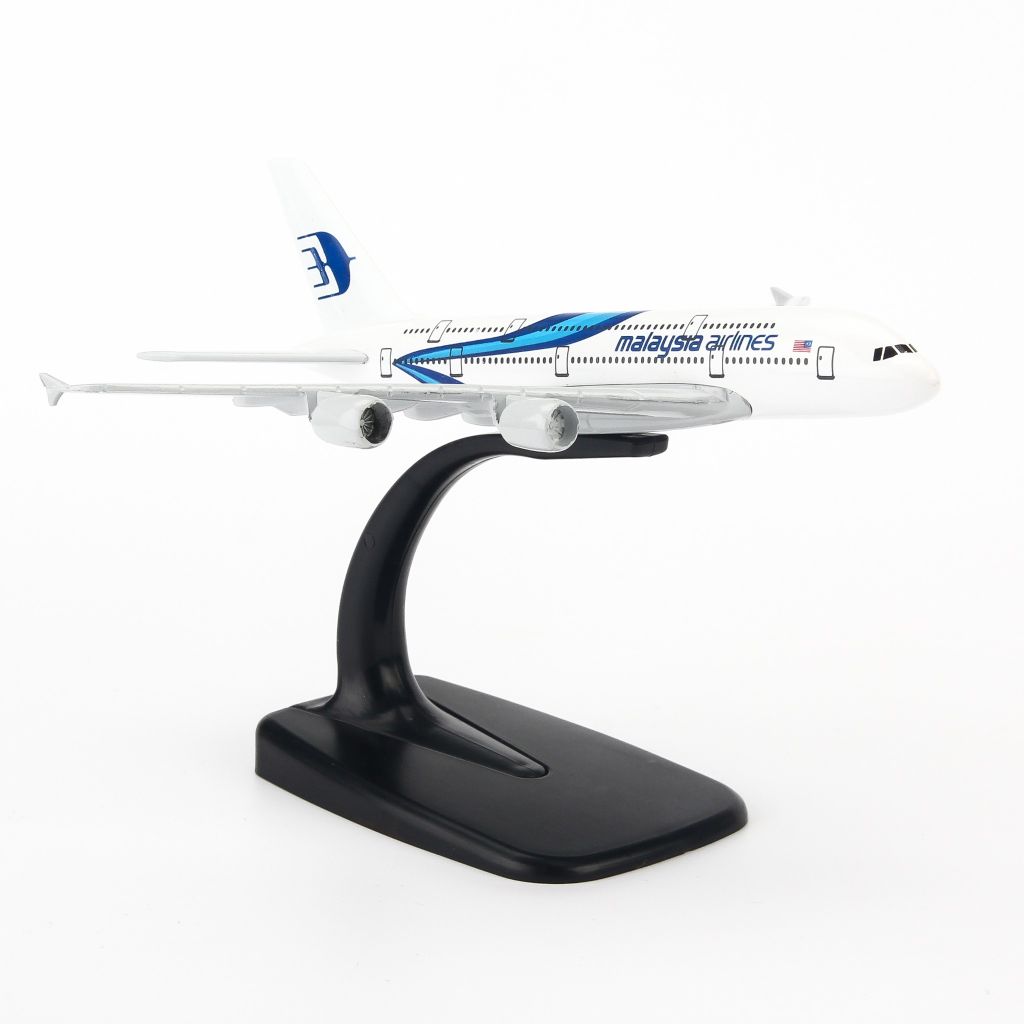 Mô hình máy bay tĩnh Malaysia Airlines Airbus A380 16cm Everfly giá rẻ