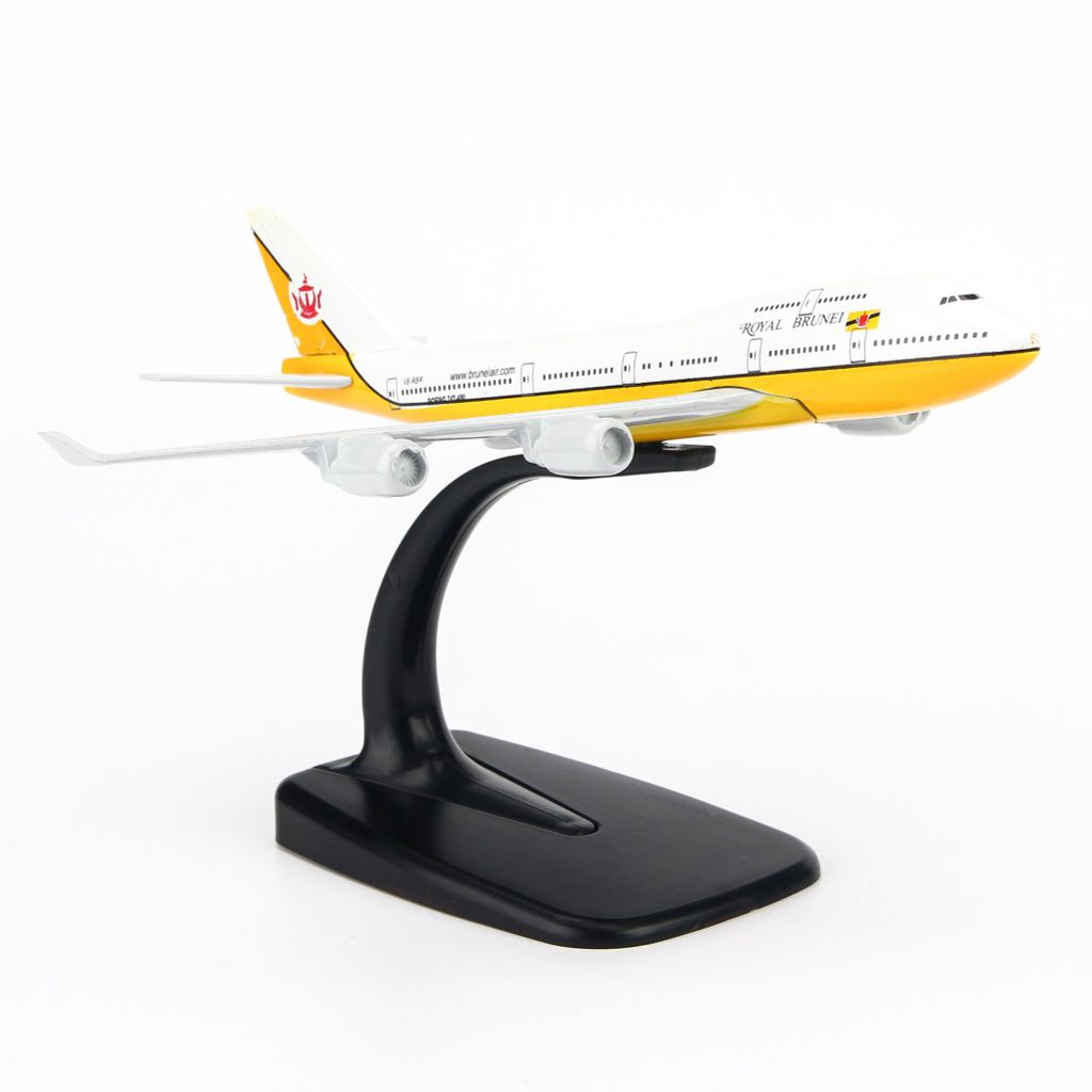 Mô hình máy bay Royal Brunei Airlines Boeing B747 16cm Everfly
