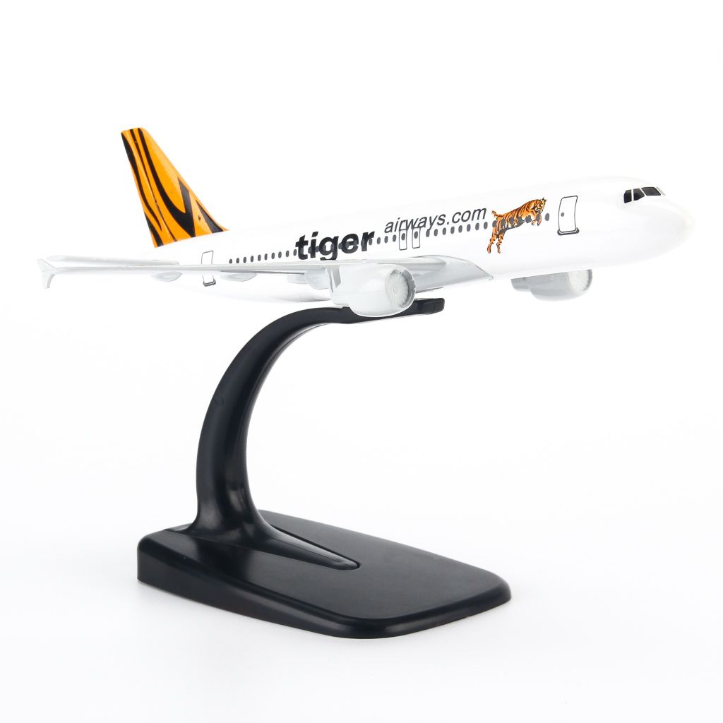 Mô hình máy bay tĩnh Tiger Airways Airbus A320 16cm Everfy giá rẻ