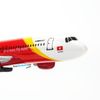 Mô hình máy bay tĩnh Vietjet Airbus A320 16cm Everfly giá rẻ (6)