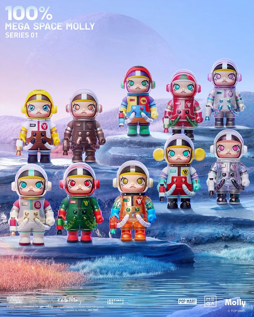 Mô hình đồ chơi Blind Box Mega Space Molly 100% Series 1 - POP MART