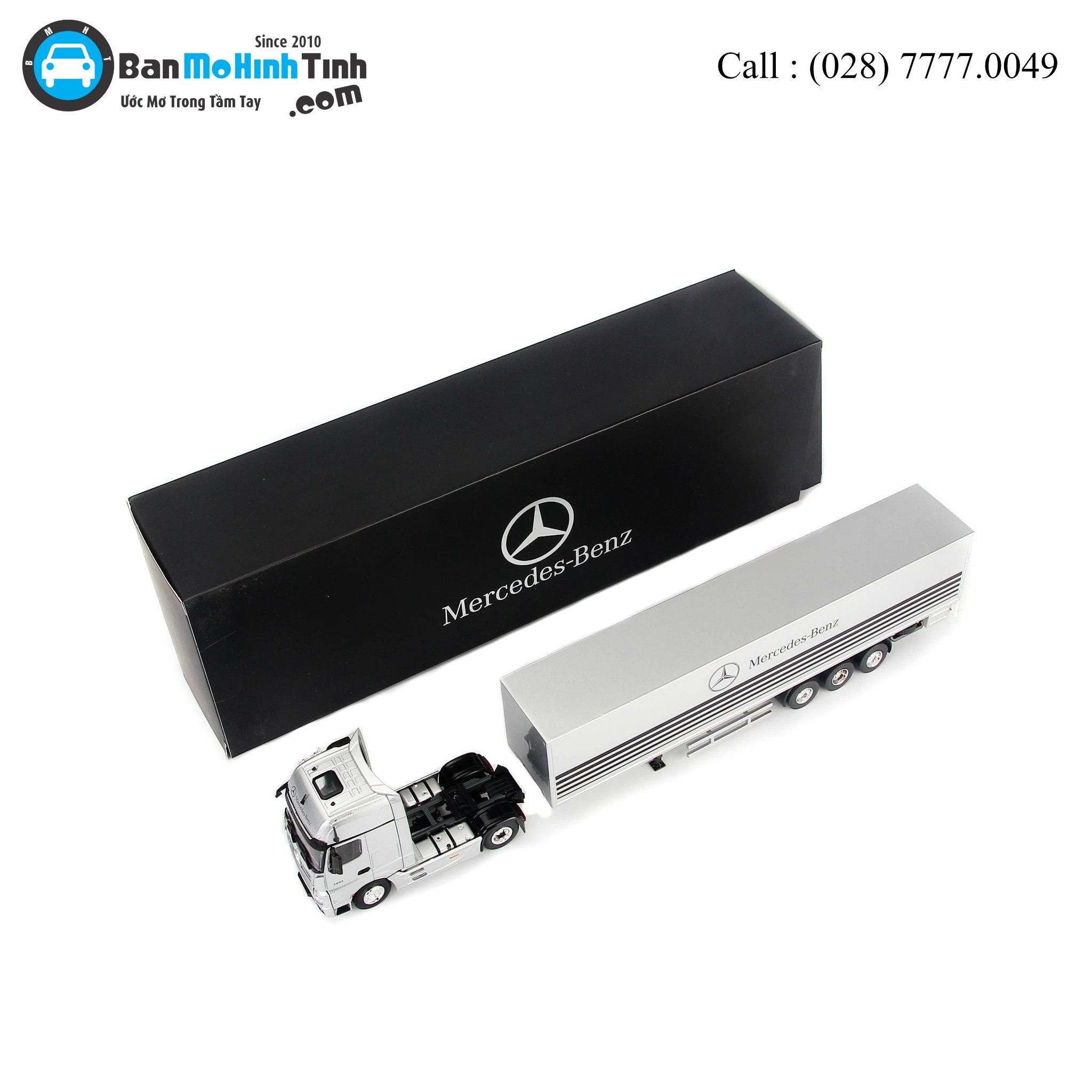 MÔ HÌNH MERCEDES-BENZ ACTROS - CONTAINER 1:50 DEALER