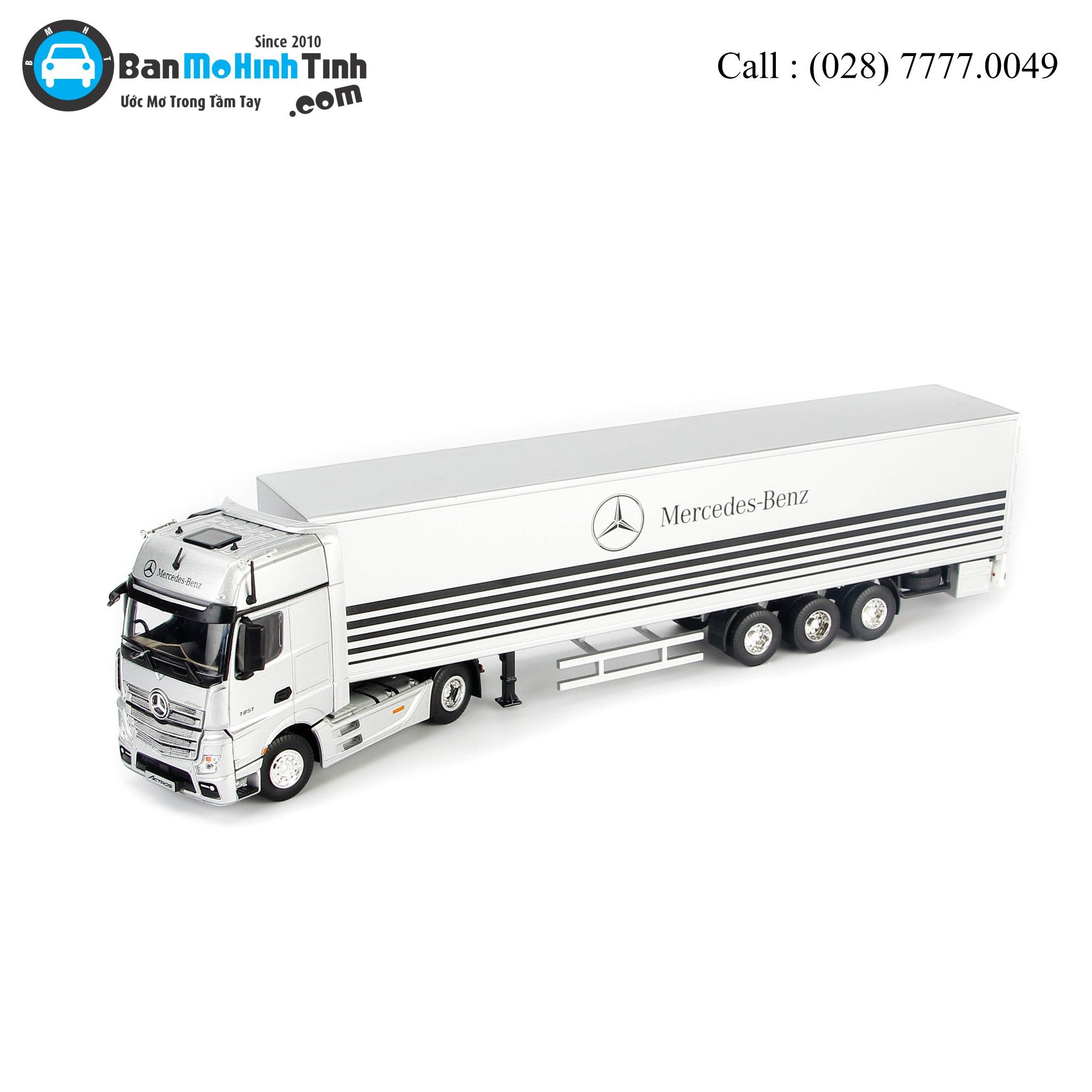 MÔ HÌNH MERCEDES-BENZ ACTROS - CONTAINER 1:50 DEALER