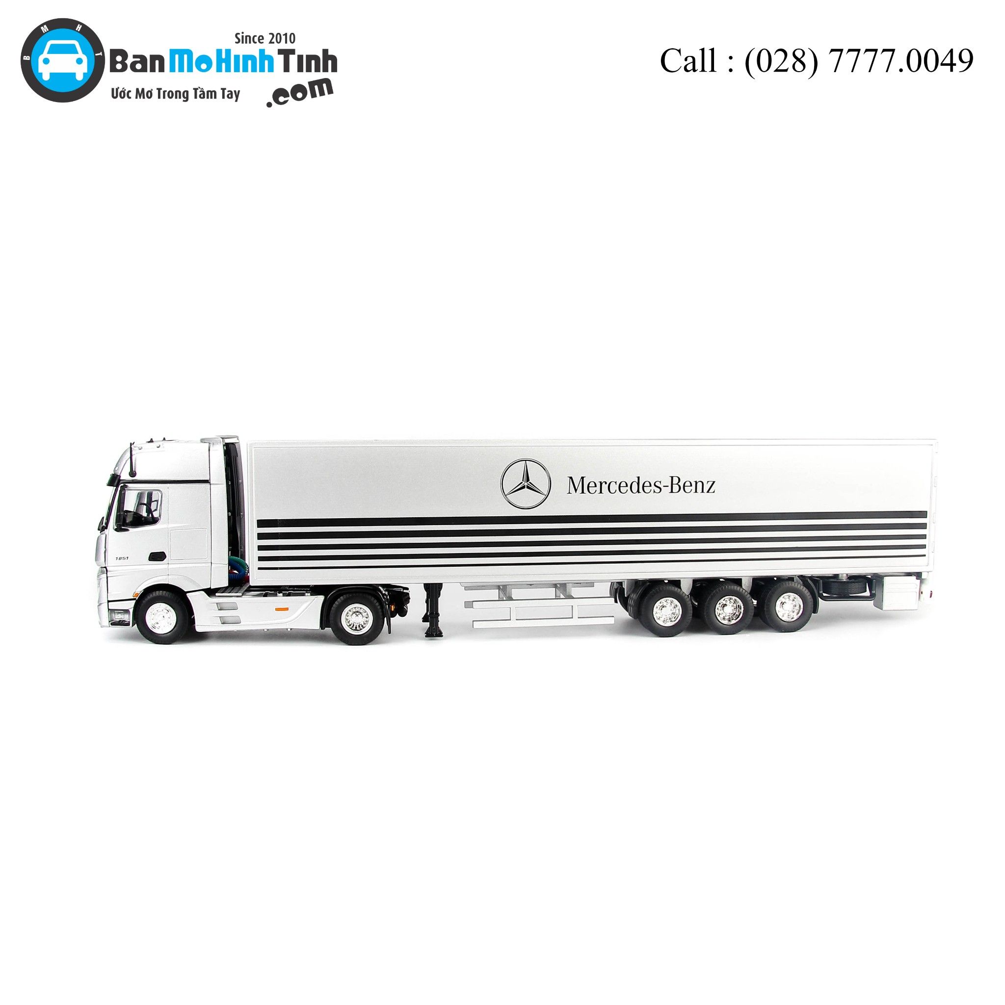 MÔ HÌNH MERCEDES-BENZ ACTROS - CONTAINER 1:50 DEALER