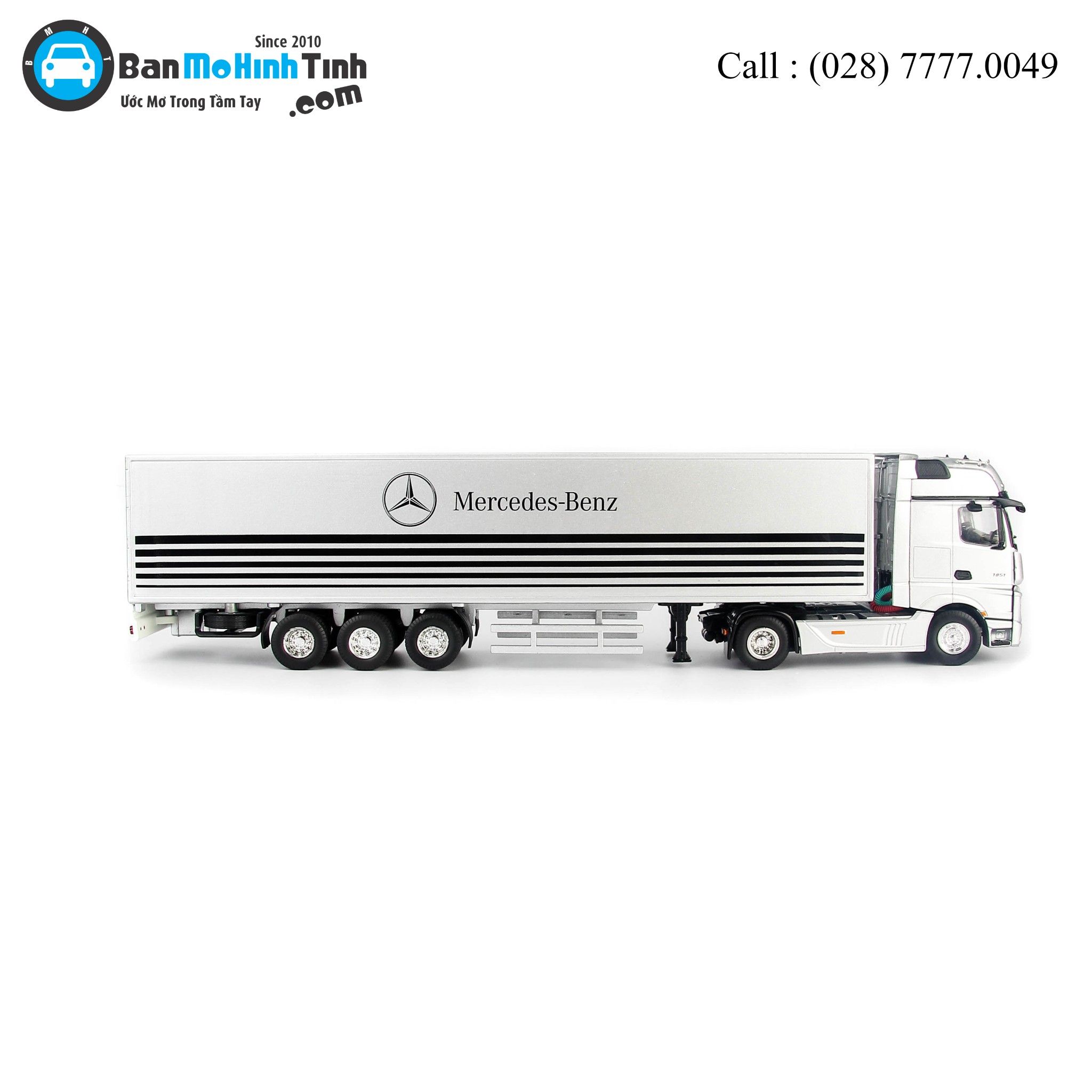 MÔ HÌNH MERCEDES-BENZ ACTROS - CONTAINER 1:50 DEALER