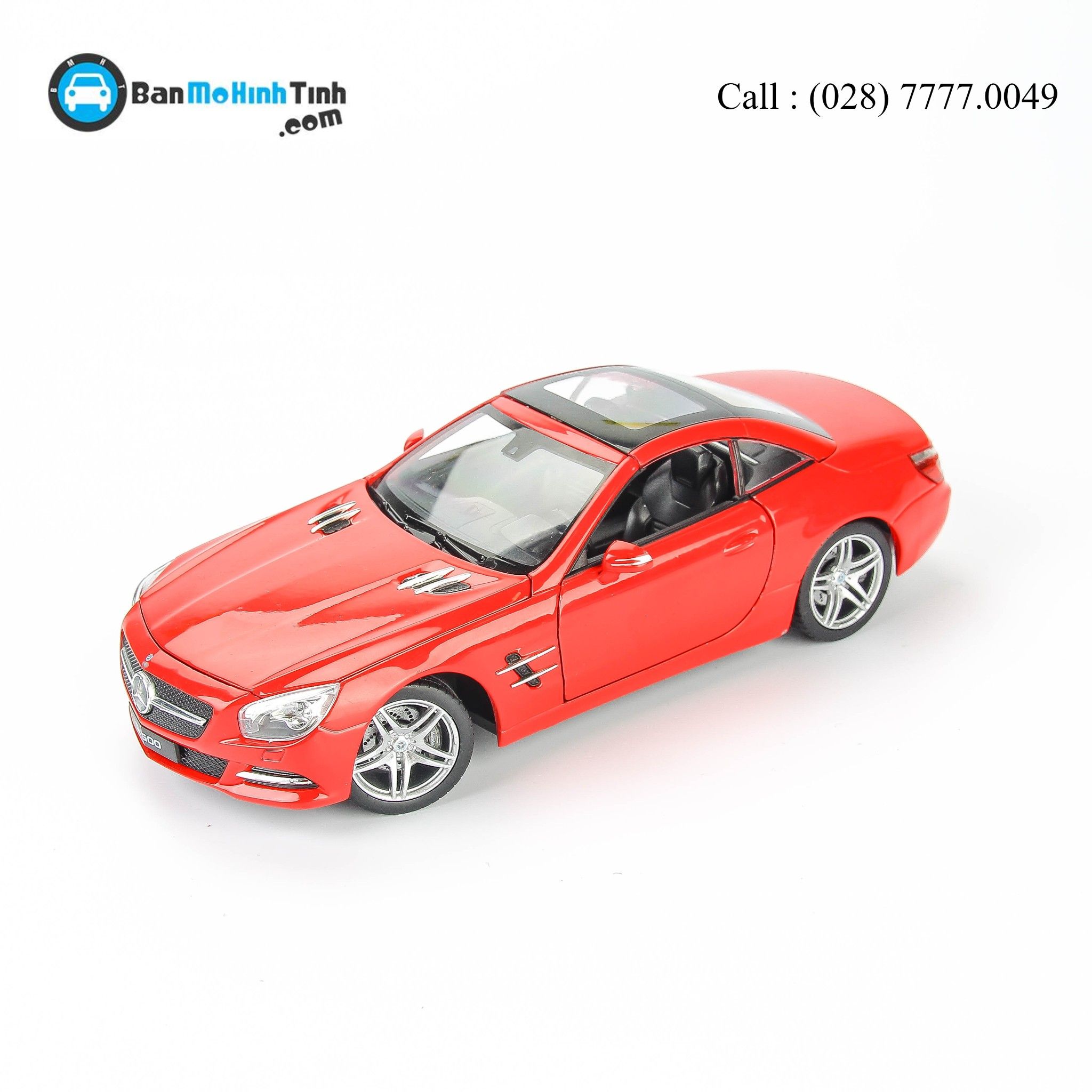 MÔ HÌNH MERCEDES BENZ SL500 RED 1:24 WELLY 24041H