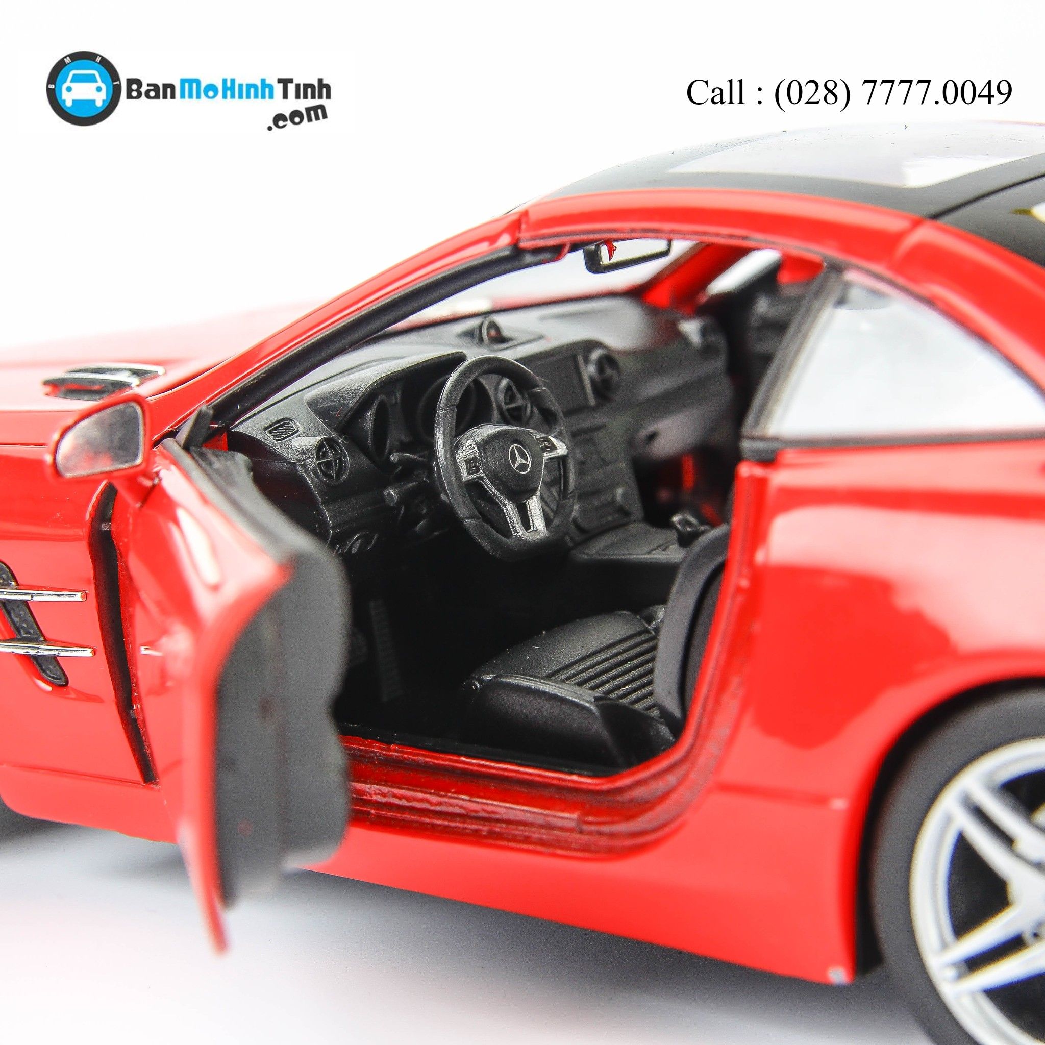 MÔ HÌNH MERCEDES BENZ SL500 RED 1:24 WELLY 24041H