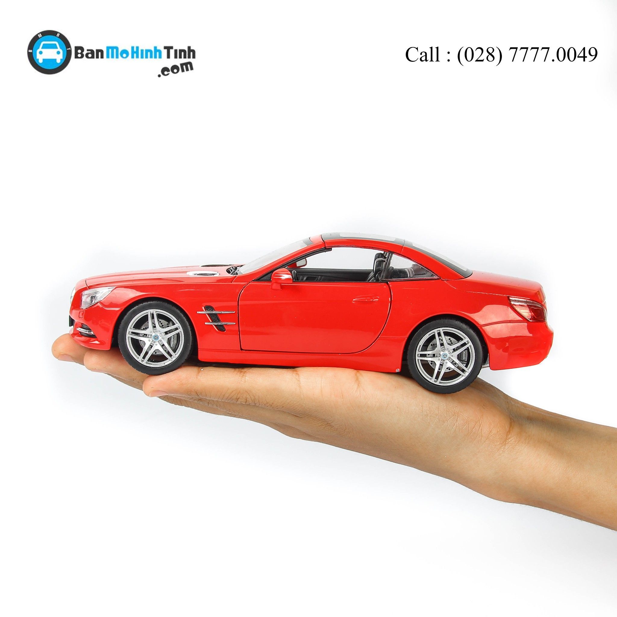MÔ HÌNH MERCEDES BENZ SL500 RED 1:24 WELLY 24041H
