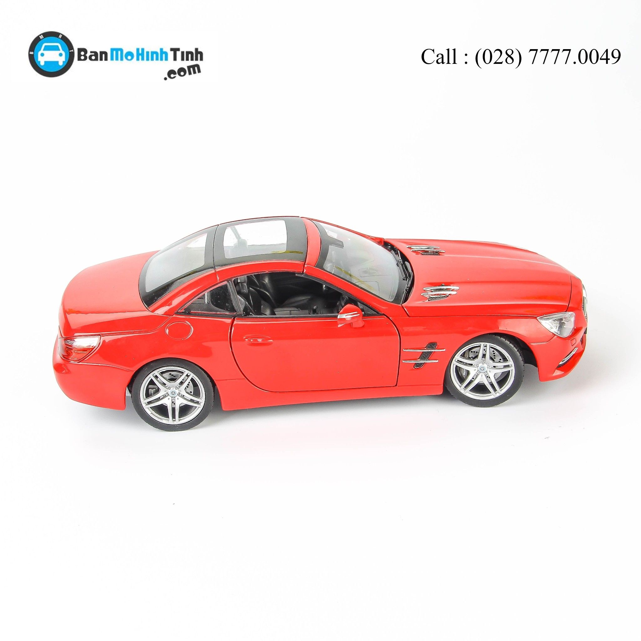MÔ HÌNH MERCEDES BENZ SL500 RED 1:24 WELLY 24041H