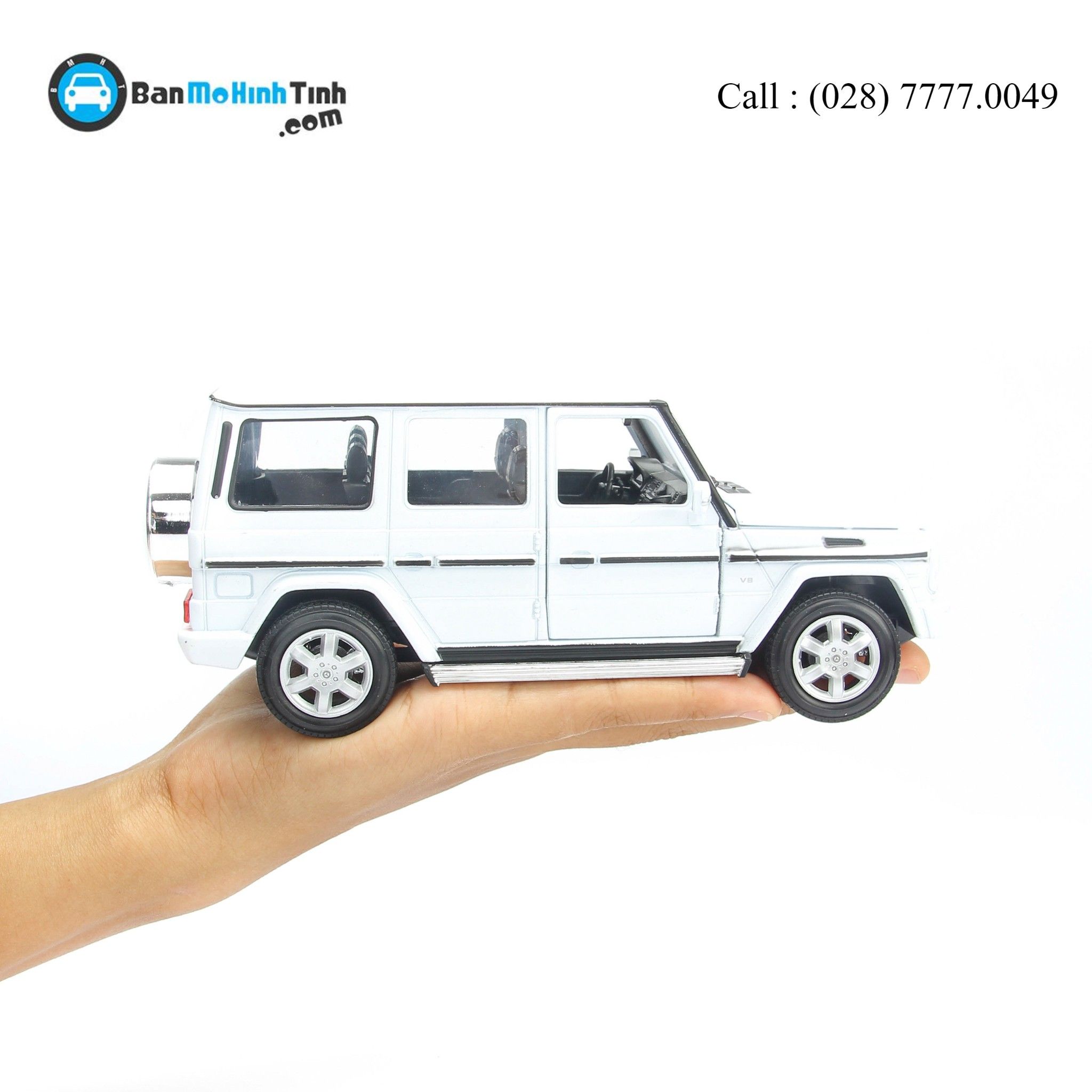 MÔ HÌNH MERCEDES G500 WHITE 1:24 WELLY 24012W