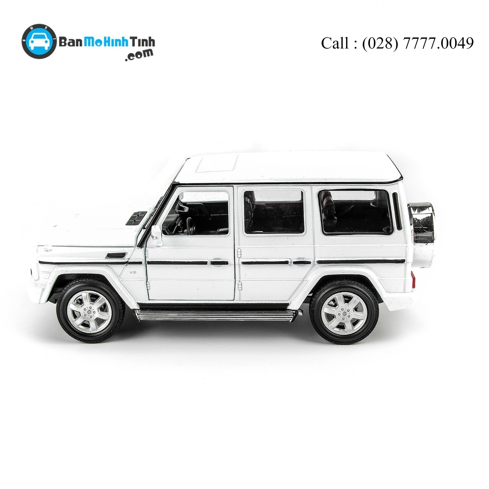 MÔ HÌNH MERCEDES G500 WHITE 1:24 WELLY 24012W