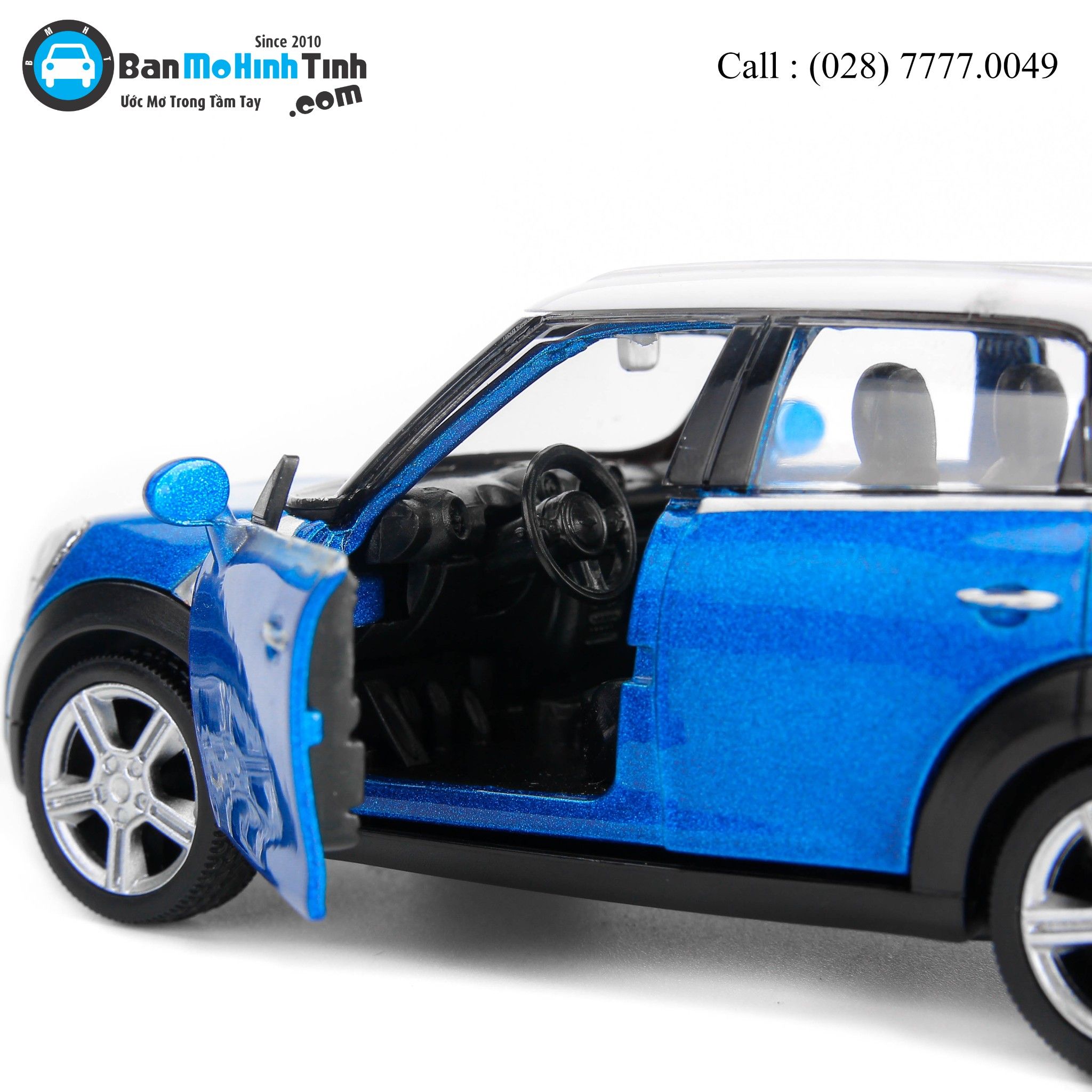 MÔ HÌNH MINI COOPER COUNTRY BLUE 1:36 UNI