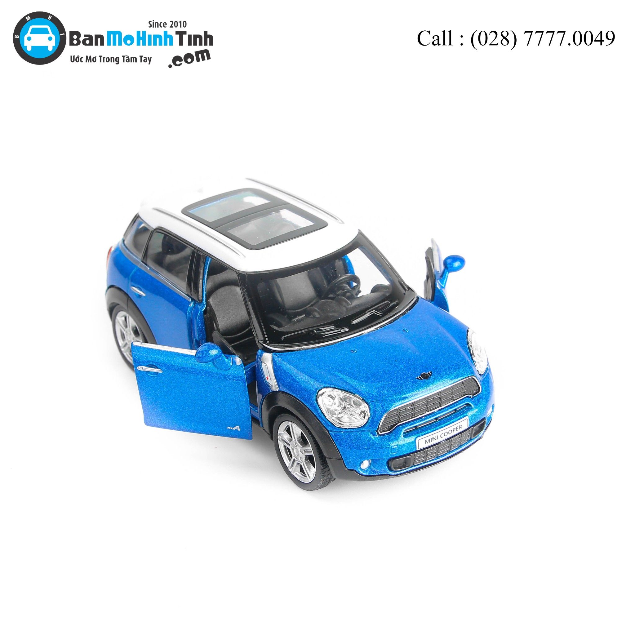 MÔ HÌNH MINI COOPER COUNTRY BLUE 1:36 UNI