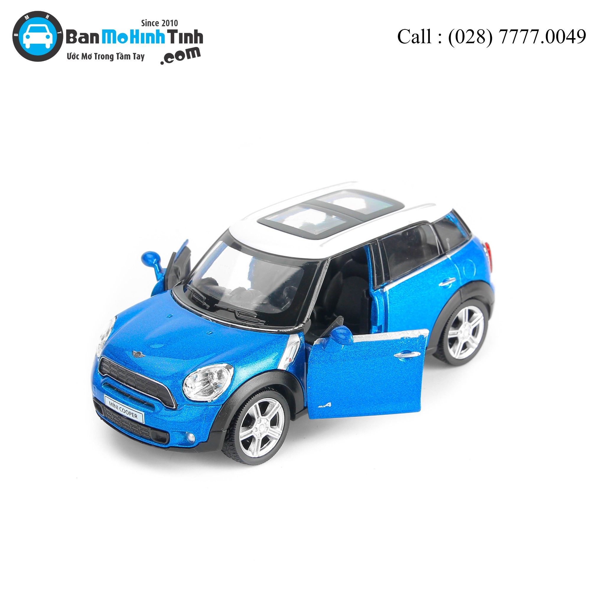 MÔ HÌNH MINI COOPER COUNTRY BLUE 1:36 UNI
