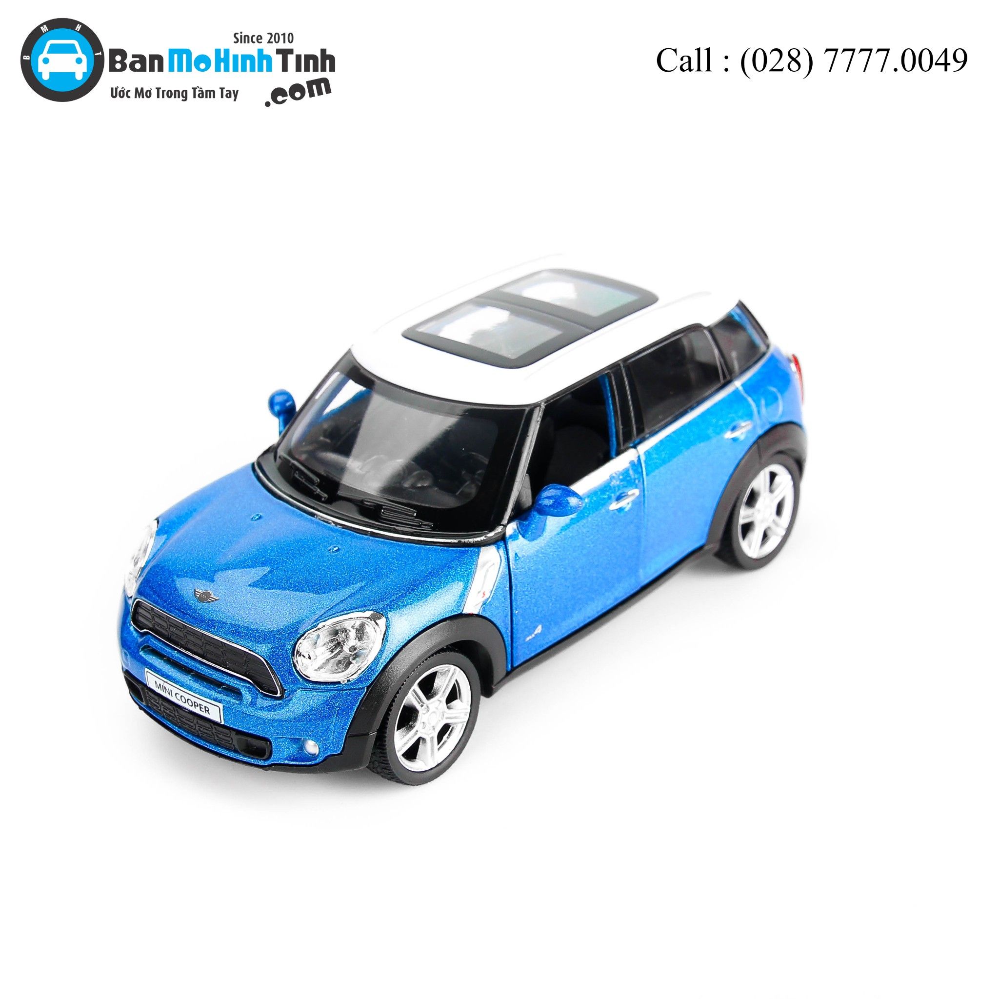 MÔ HÌNH MINI COOPER COUNTRY BLUE 1:36 UNI