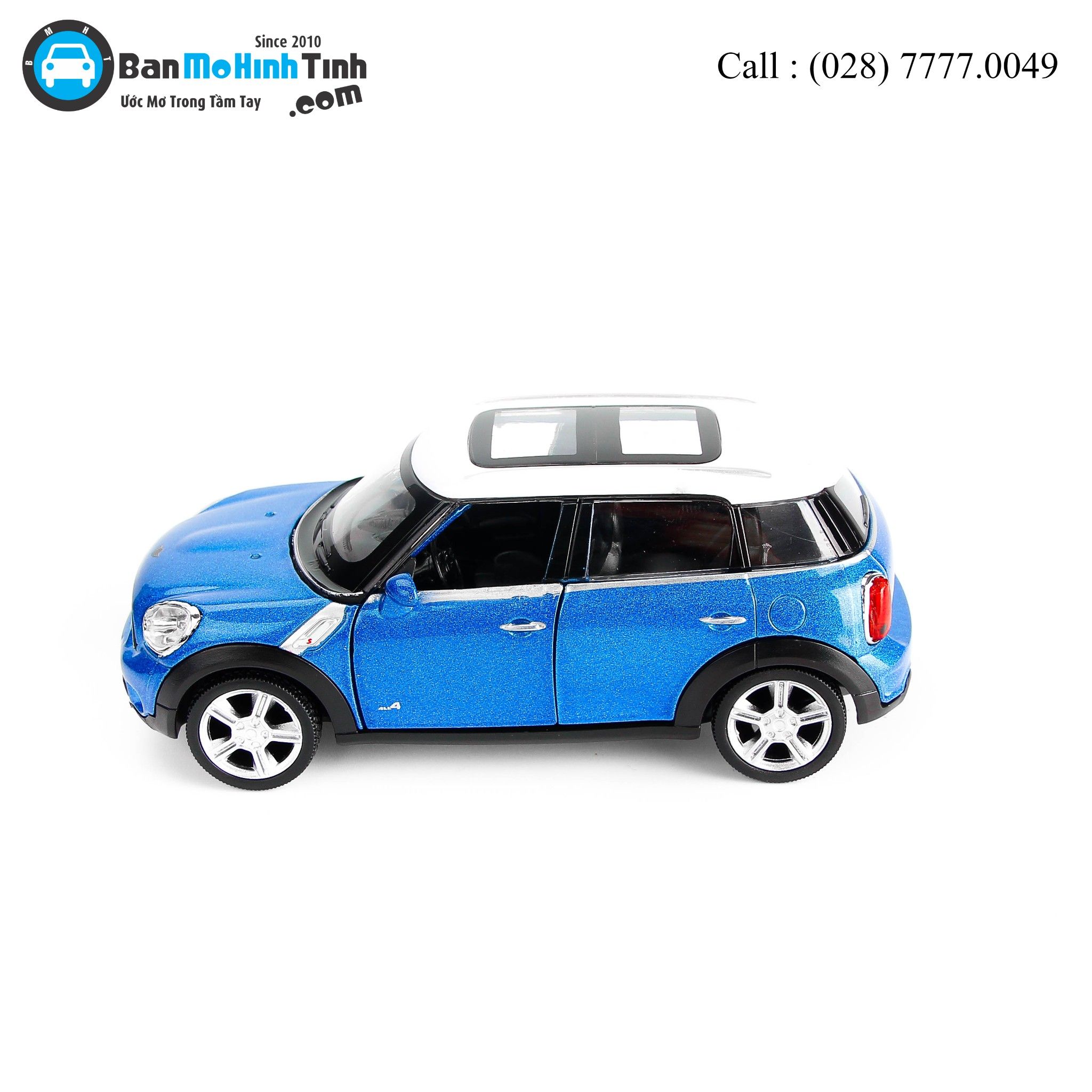 MÔ HÌNH MINI COOPER COUNTRY BLUE 1:36 UNI