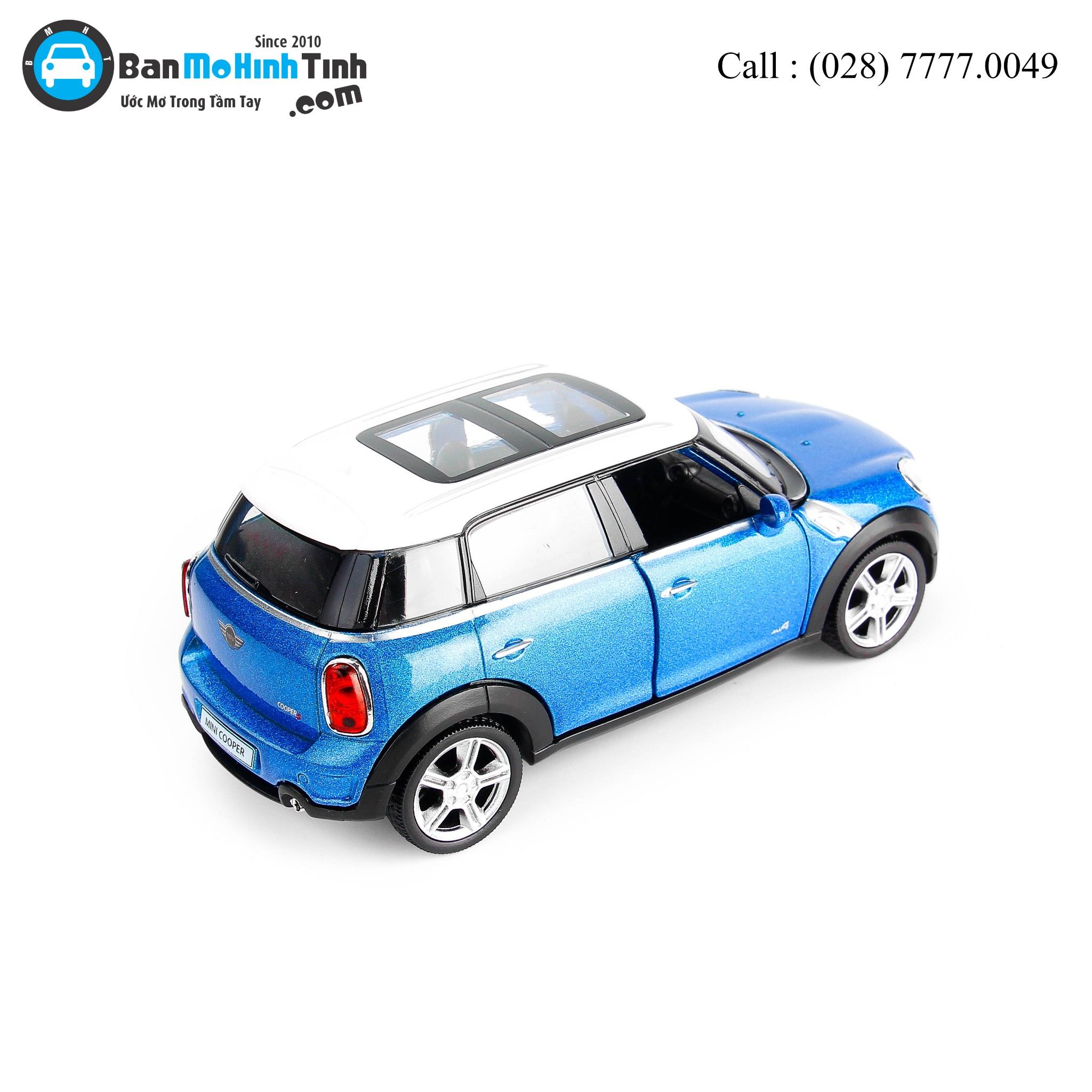 MÔ HÌNH MINI COOPER COUNTRY BLUE 1:36 UNI