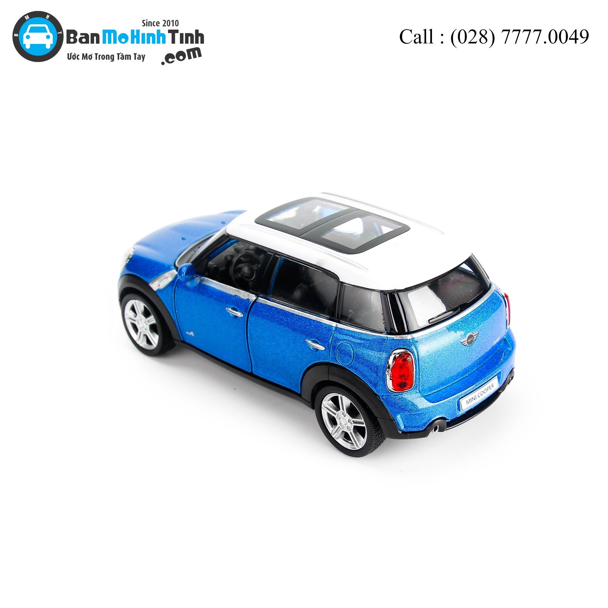 MÔ HÌNH MINI COOPER COUNTRY BLUE 1:36 UNI