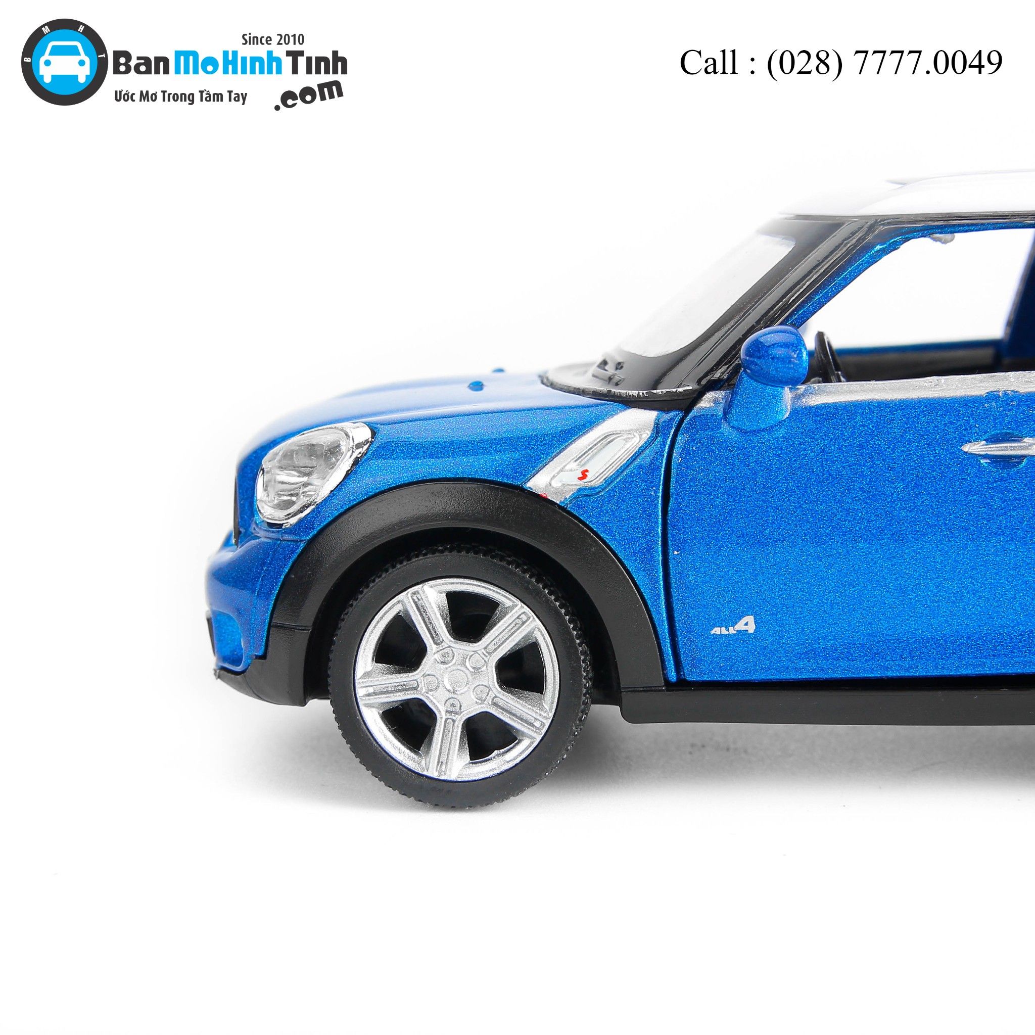 MÔ HÌNH MINI COOPER COUNTRY BLUE 1:36 UNI