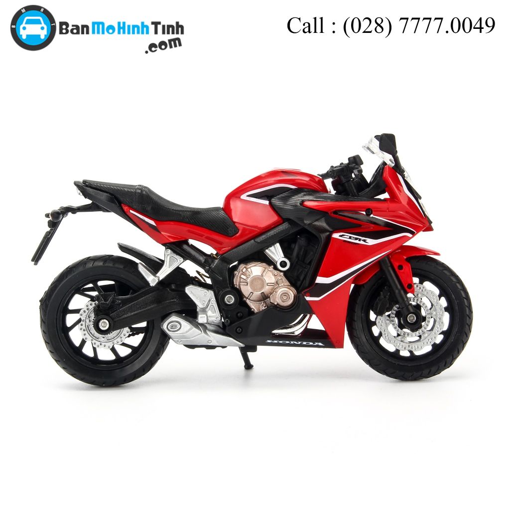 Mô hình xe mô tô Honda CBR 650F 2018 Red 1:18 Welly- 12853