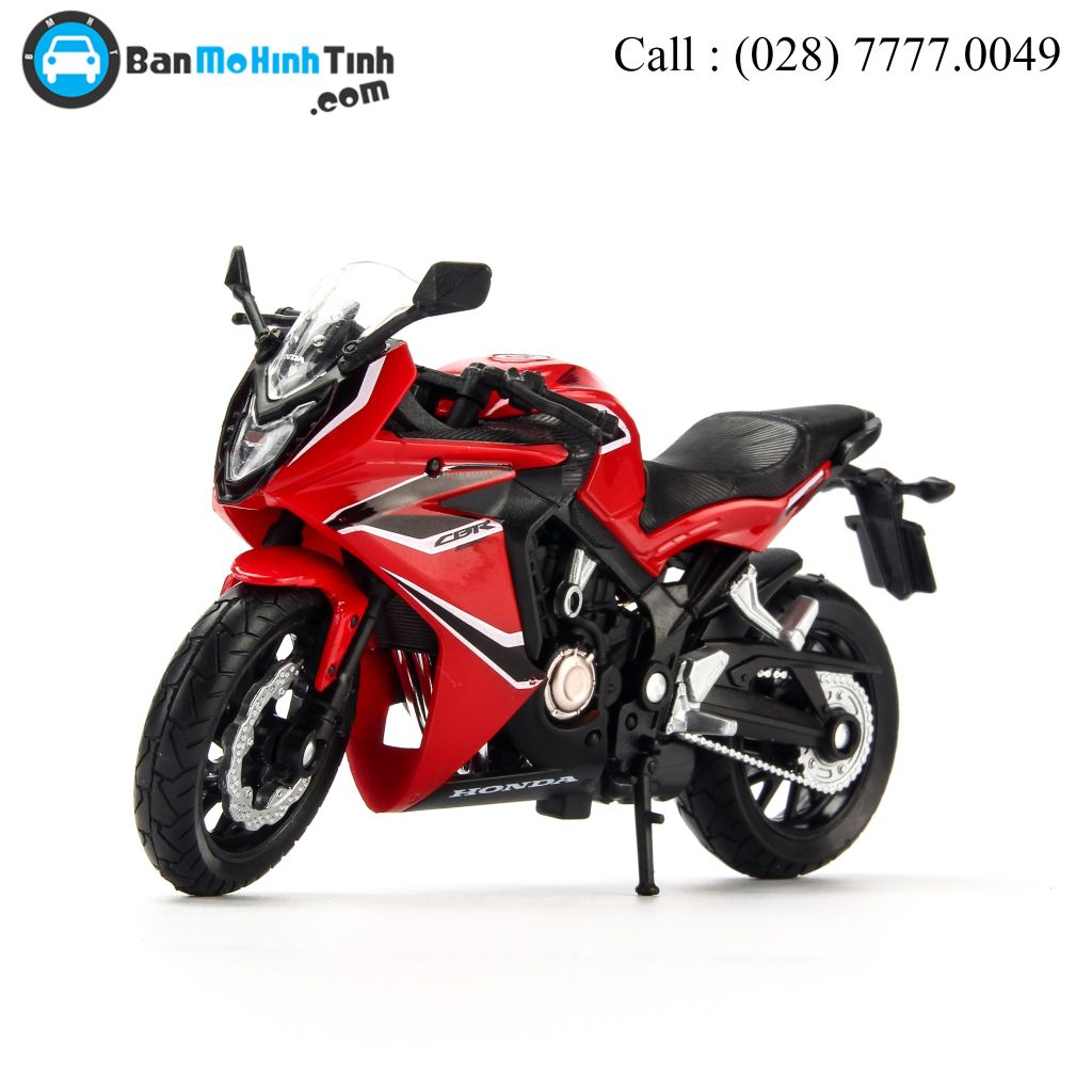 Mô hình xe mô tô Honda CBR 650F 2018 Red 1:18 Welly- 12853