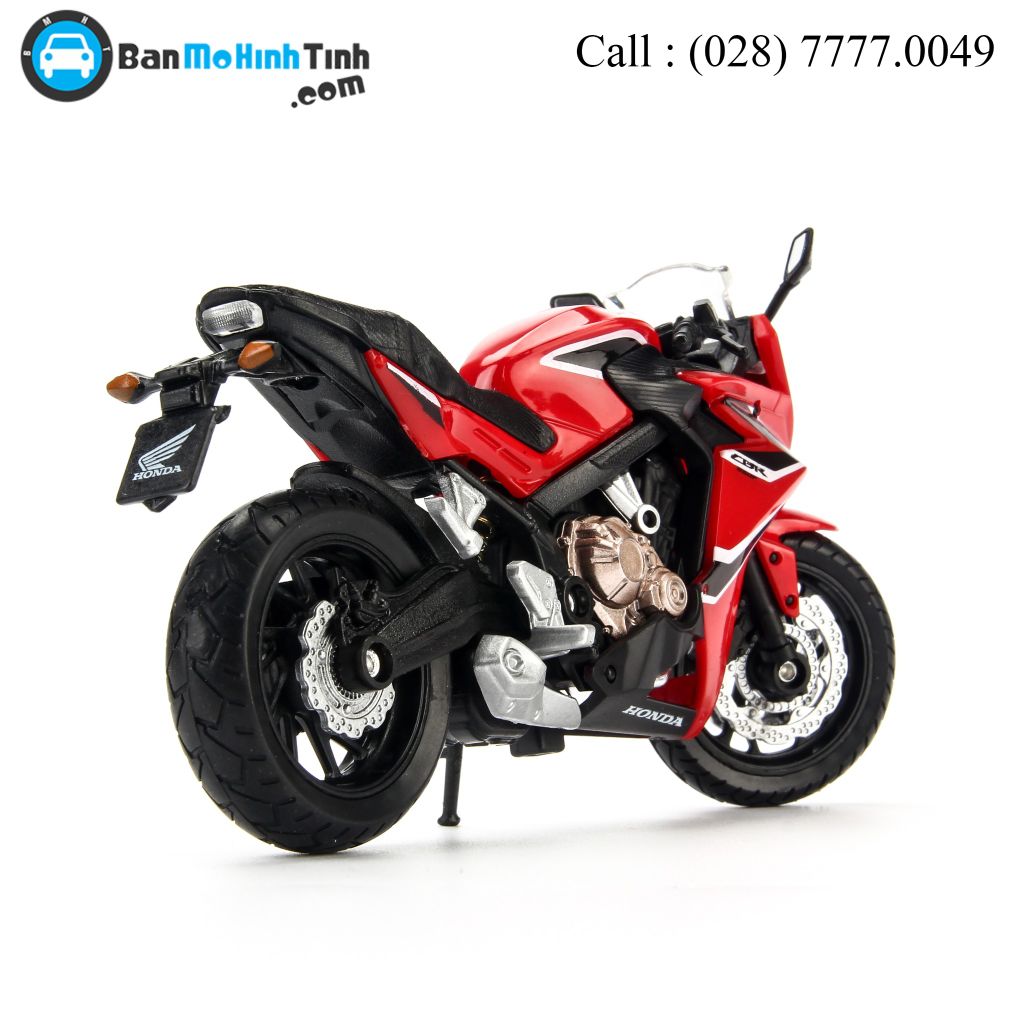 Mô hình xe mô tô Honda CBR 650F 2018 Red 1:18 Welly- 12853