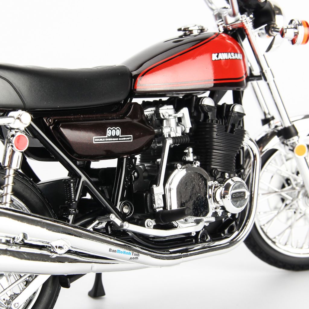Mô hình mô tô Kawasaki 900 Super 4 Z1 Orange MH-104583 1:12 Aoshima