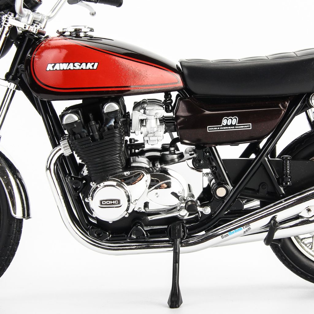 Mô hình mô tô Kawasaki 900 Super 4 Z1 Orange MH-104583 1:12 Aoshima